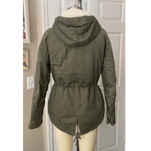AMERICAN Rag Surplus Cotton Fur Lined Drawstring Hood Surplus Jacket *XS* B92 - Picture 5 of 8